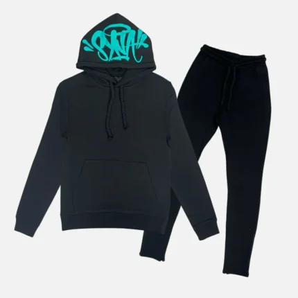 Syna World Logo Tracksuit Black Teal